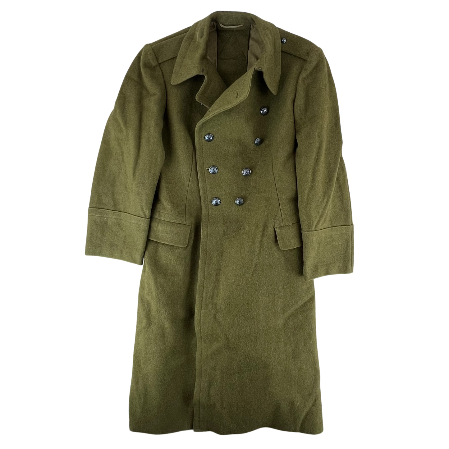 Romanian People's Army Khaki Wool Greatcoat - Medium
