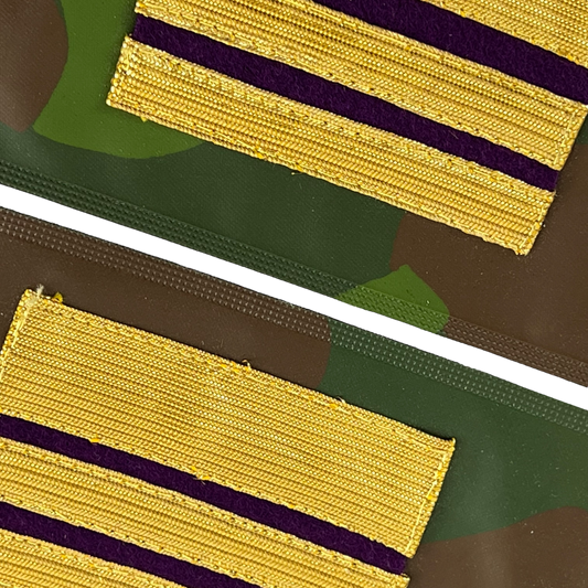 Finnish Army M91 Camo Pair of Senior Lieutenant Rank Cuff Tabs