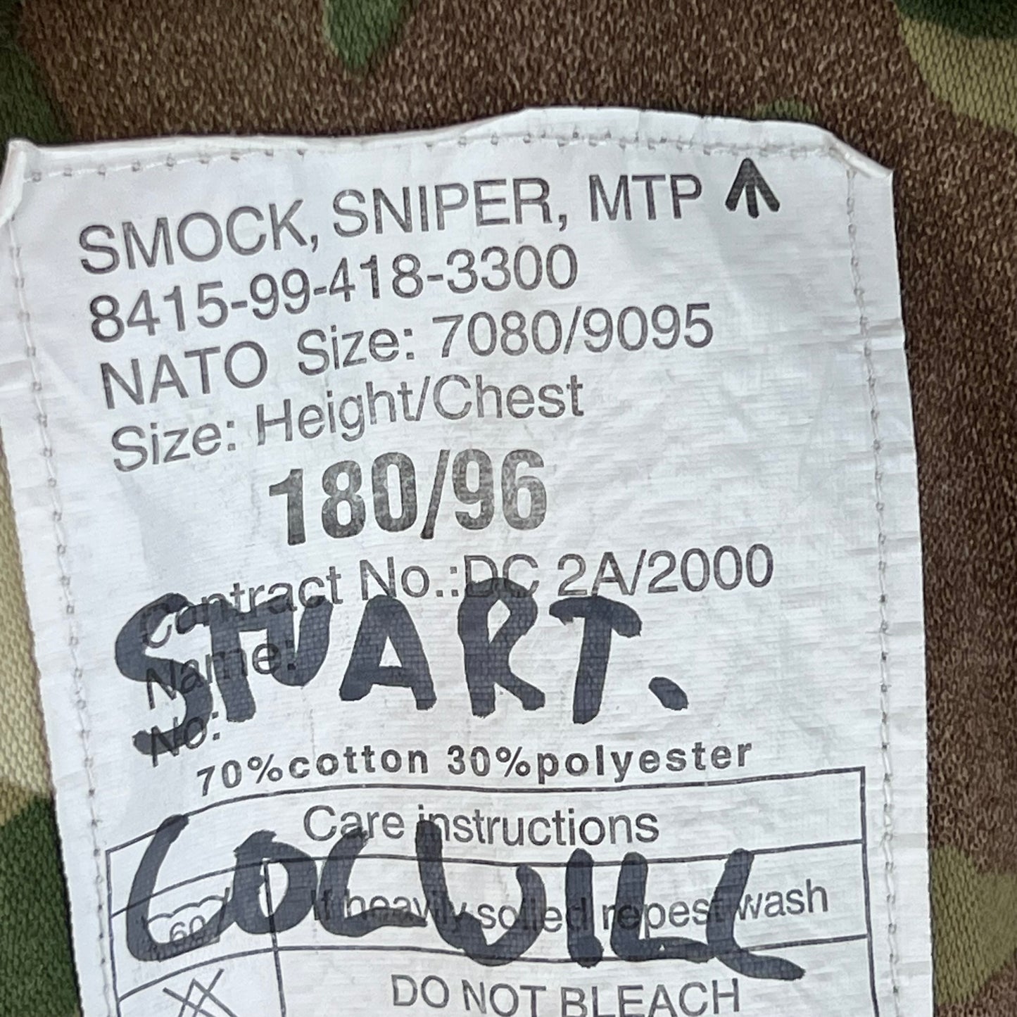 British Army MTP Camouflage Sniper's Smock - Medium 180/96