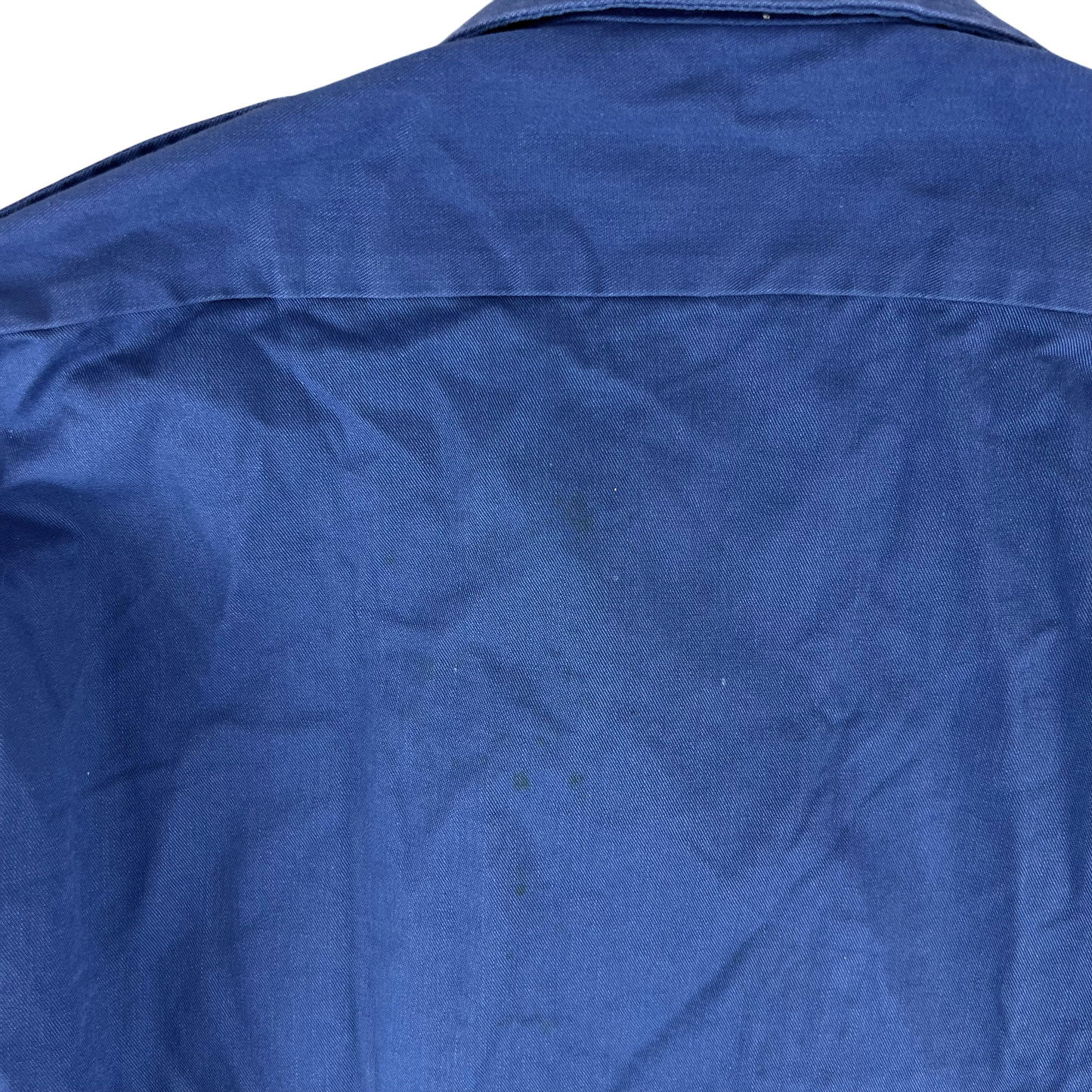 British Royal Navy 72 Pattern Working Man's Blue Long Sleeve Shirt - Medium 38/40