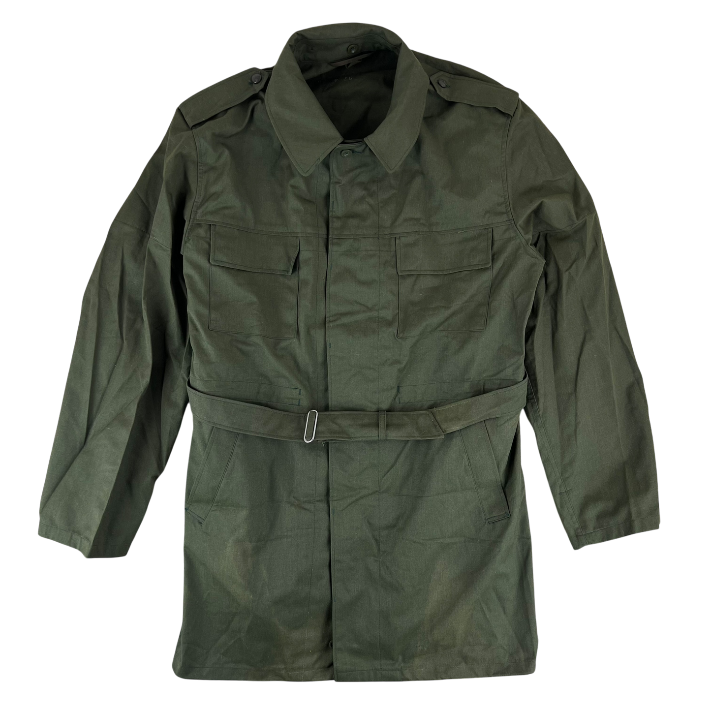 Czechoslovak Army M85 Field Parka Olive Green w/ Belt - X Large 188/112