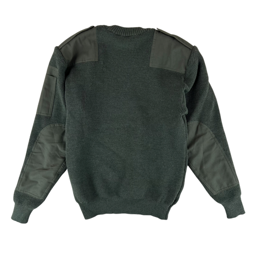 Dutch Army Olive Green Wool Sweater Jumper - Medium