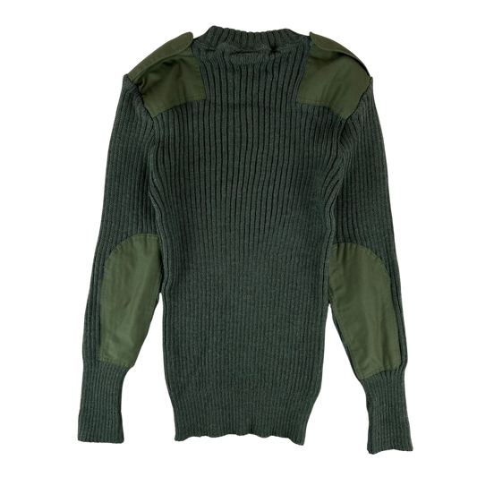 British Army Olive Green Pullover Jumper - Large 106cm