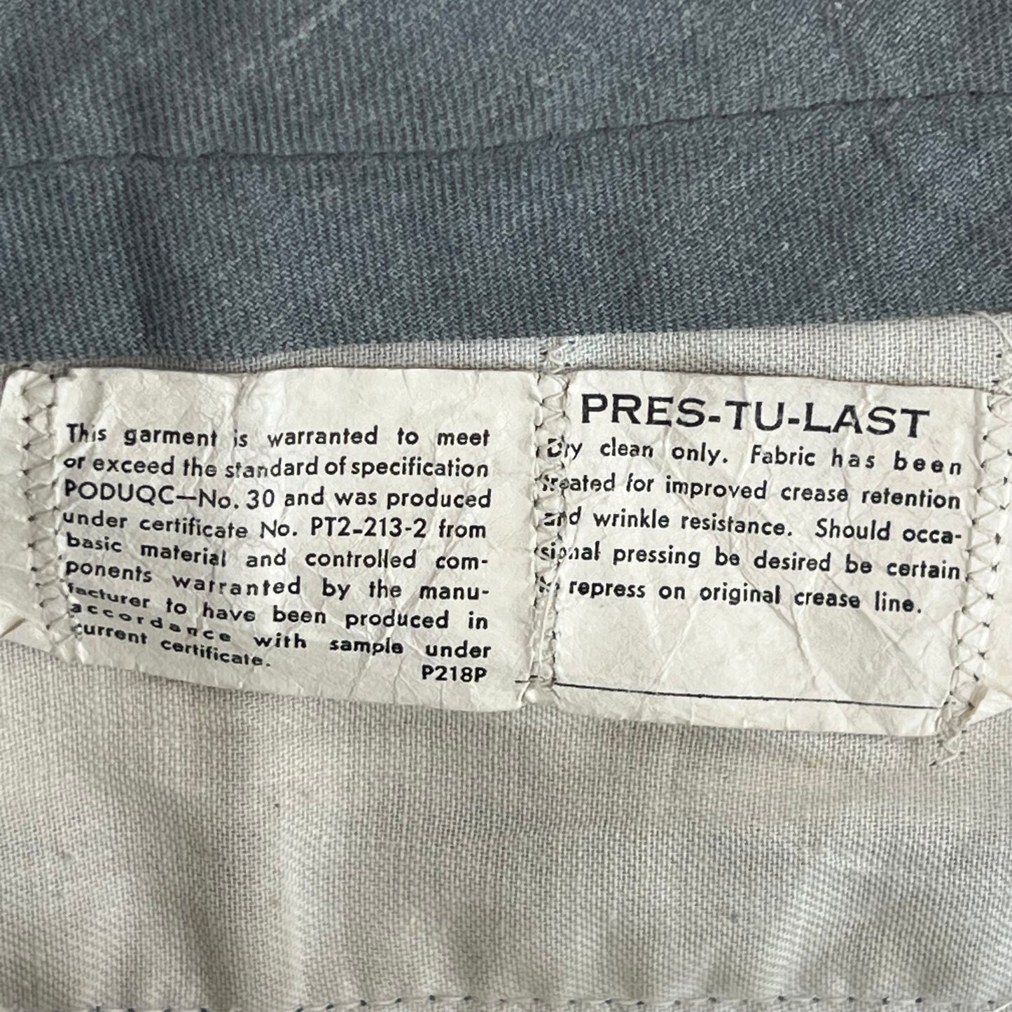 US Police Vintage Sheriff's Piped Blue Trousers - W33 L28