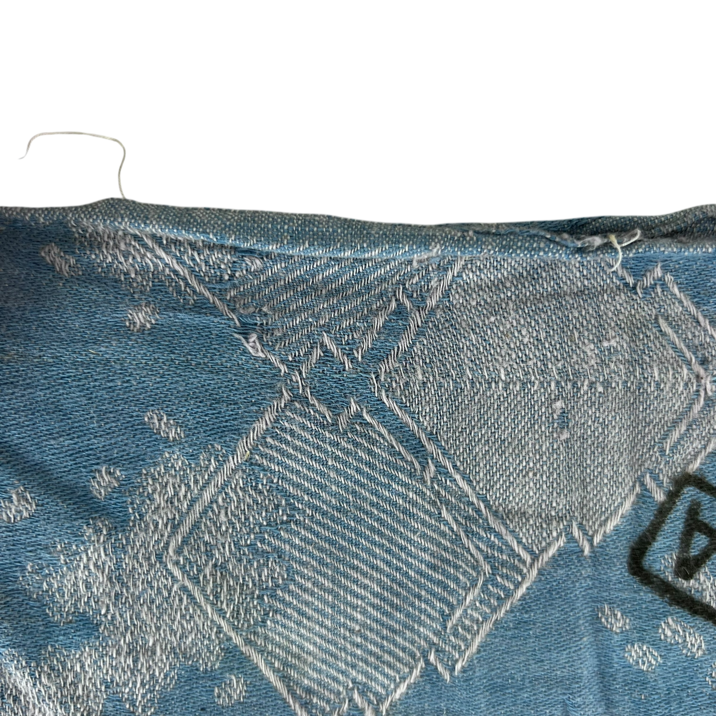 Finnish Army WW2 Pillow Case - Blue & White Pattern