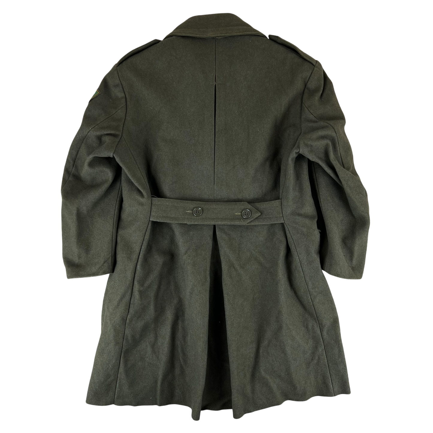 Italian Army 60's Khaki Greatcoat - Alpine Brigade - Large