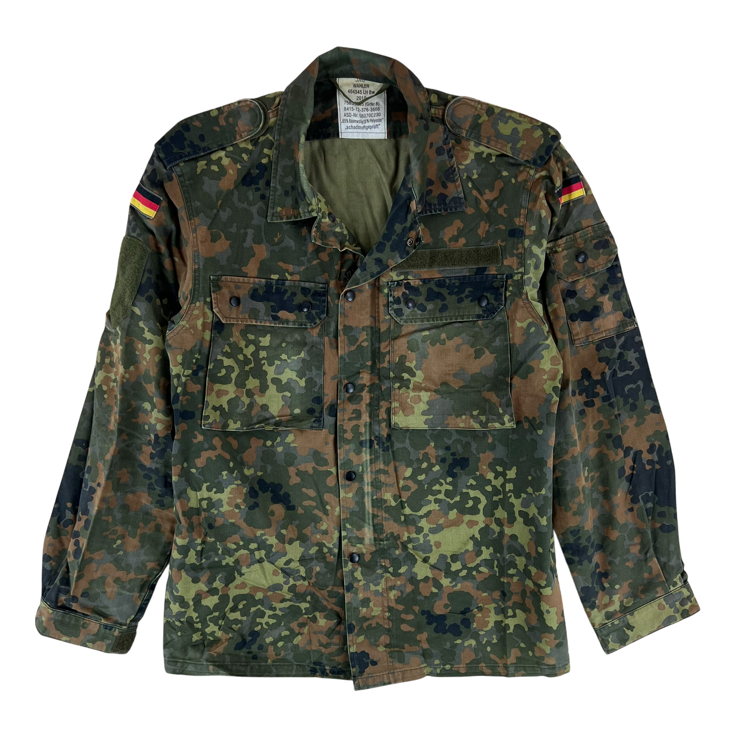 German Army Flecktarn Camouflage Long Sleeve Field Shirt - Large GrNr8