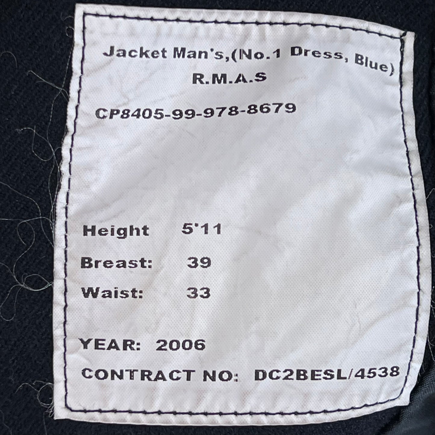 British Army No. 1 Dress Jacket - Royal Academy Sandhurst - Medium