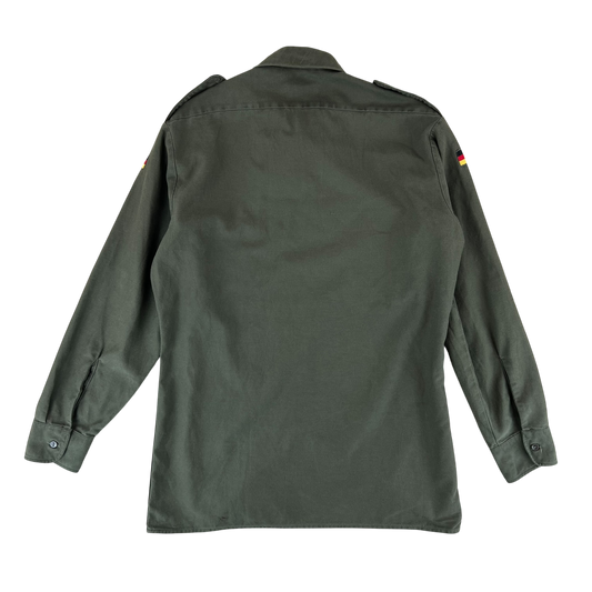 German Army Olive Green Long Sleeve Field Shirt - Medium Gr39/40