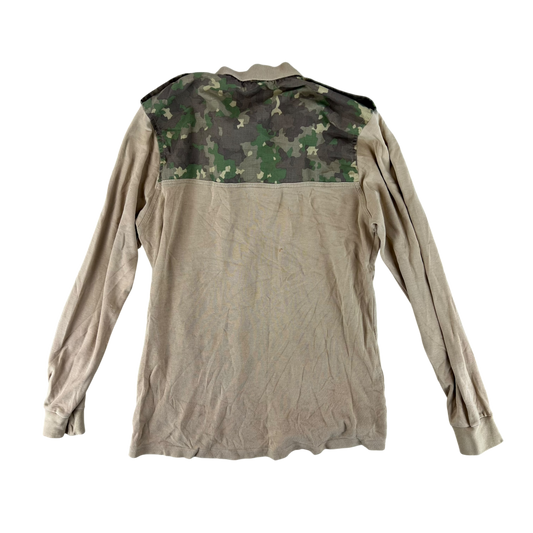Romanian Army M2017 Woodland Camouflage Polo Top - Small