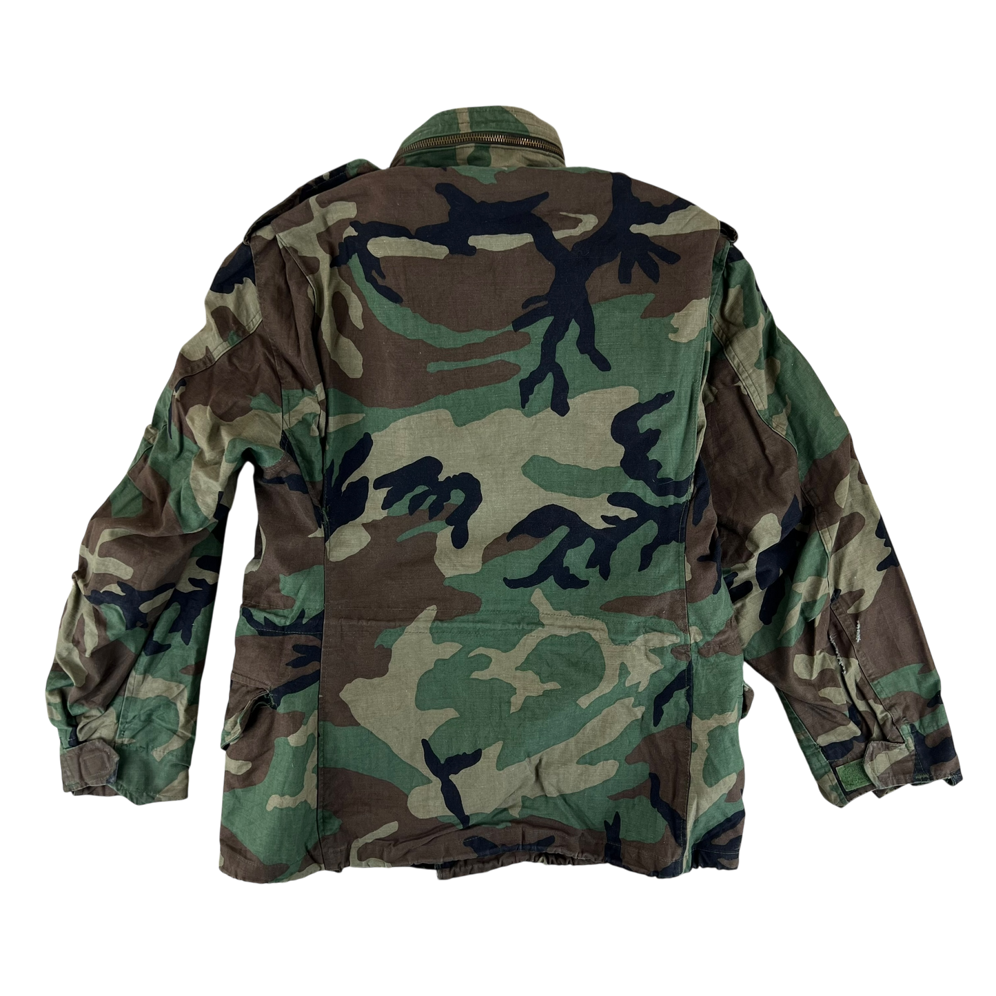 US Army M81 Woodland Camo M65 Cold Weather Field Coat - Small