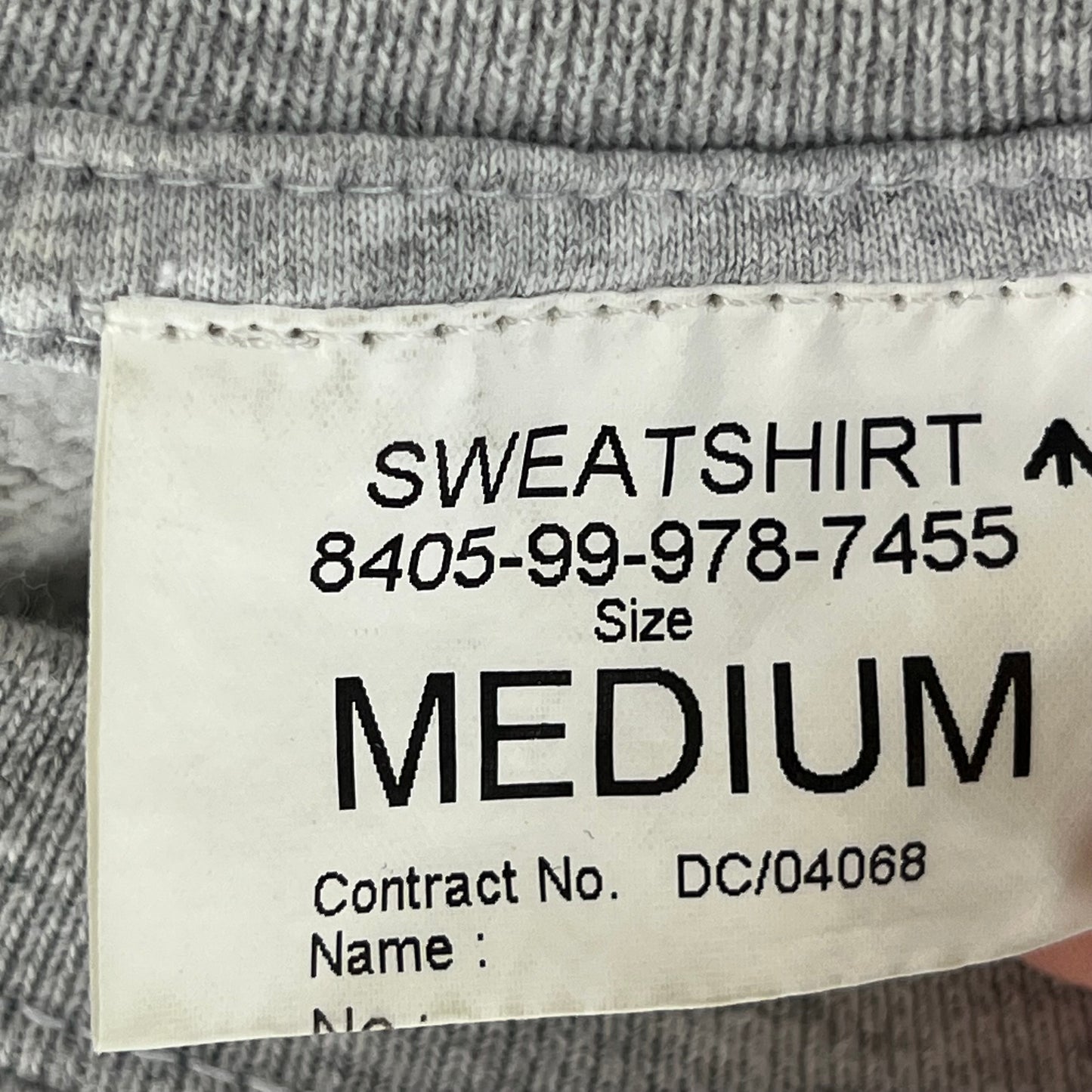 British Army PTI Grey Sweatshirt Jumper - Medium