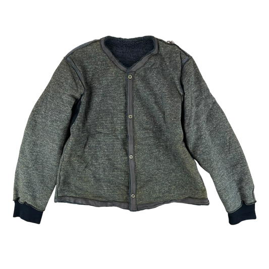 Czechoslovak Army Faux Fur Jacket Liner Cardigan M85 - Large