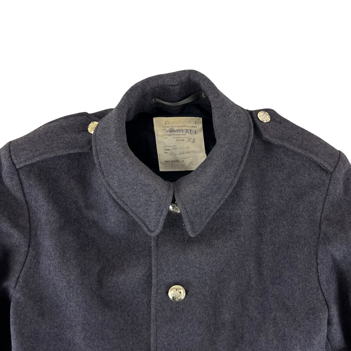 British Army Footguards Wool Greatcoat - Royal Regiment of Wales - Medium 176/100