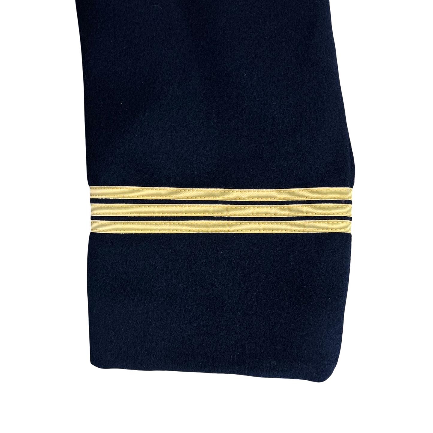 French Navy Black Greatcoat - Large