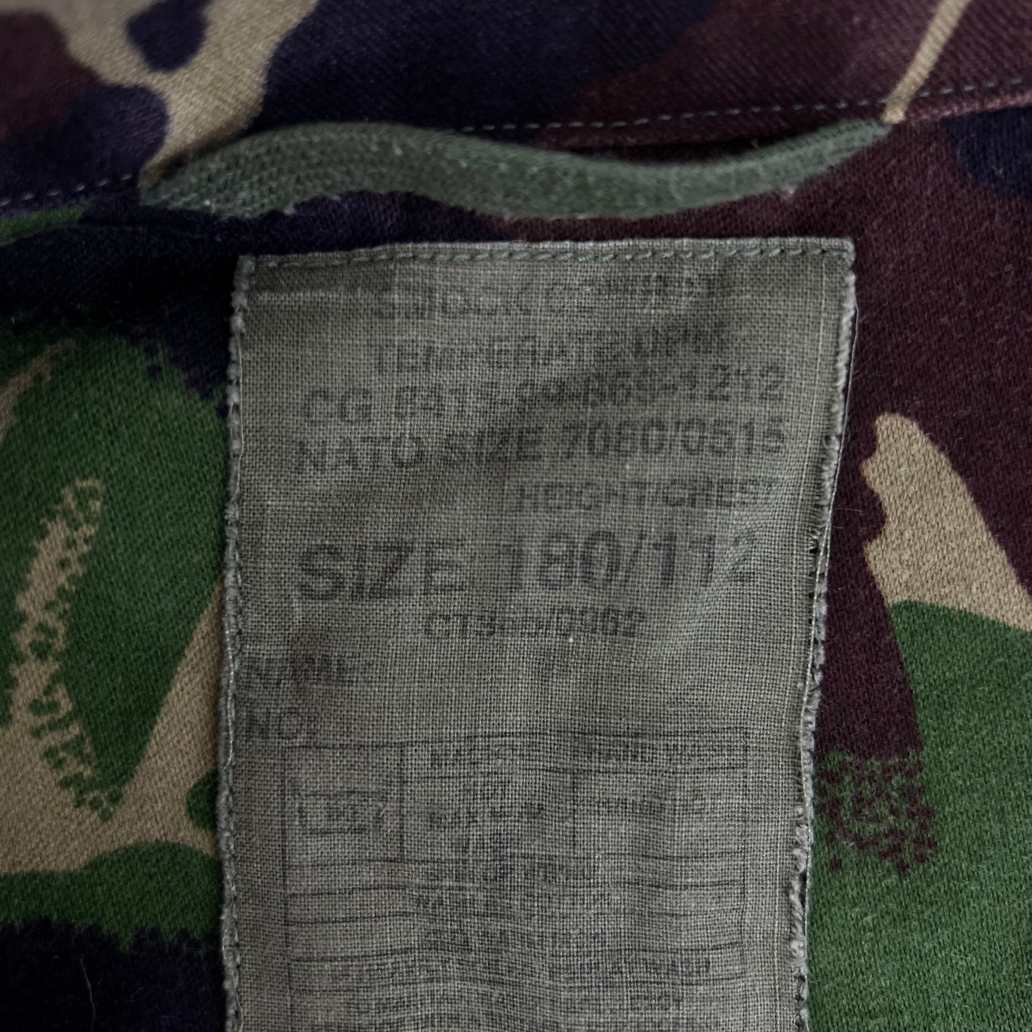 British Army 84 Pattern Woodland DPM Camo Combat Smock - Large 180/112