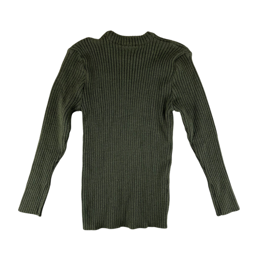 British Army Olive Green Pullover Jumper - Medium
