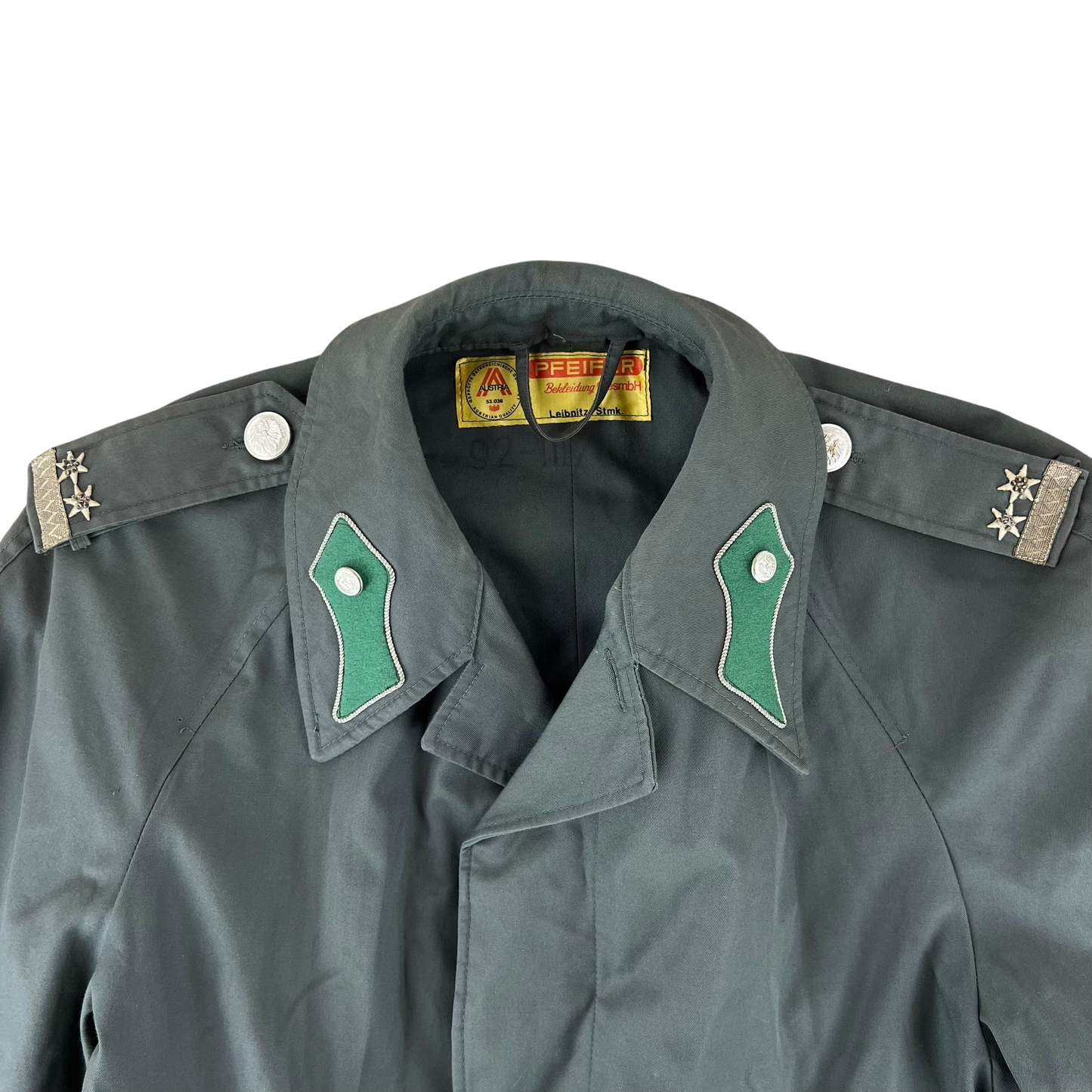 Austrian Army Officer's Trenchcoat Mac Field Grey - Medium