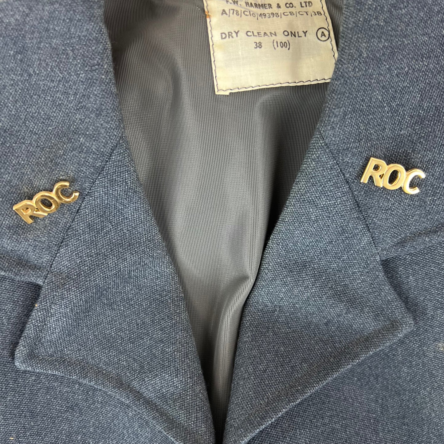 British Air Force RAF 72 Pattern GP Jacket - Royal Observer Corps - Large