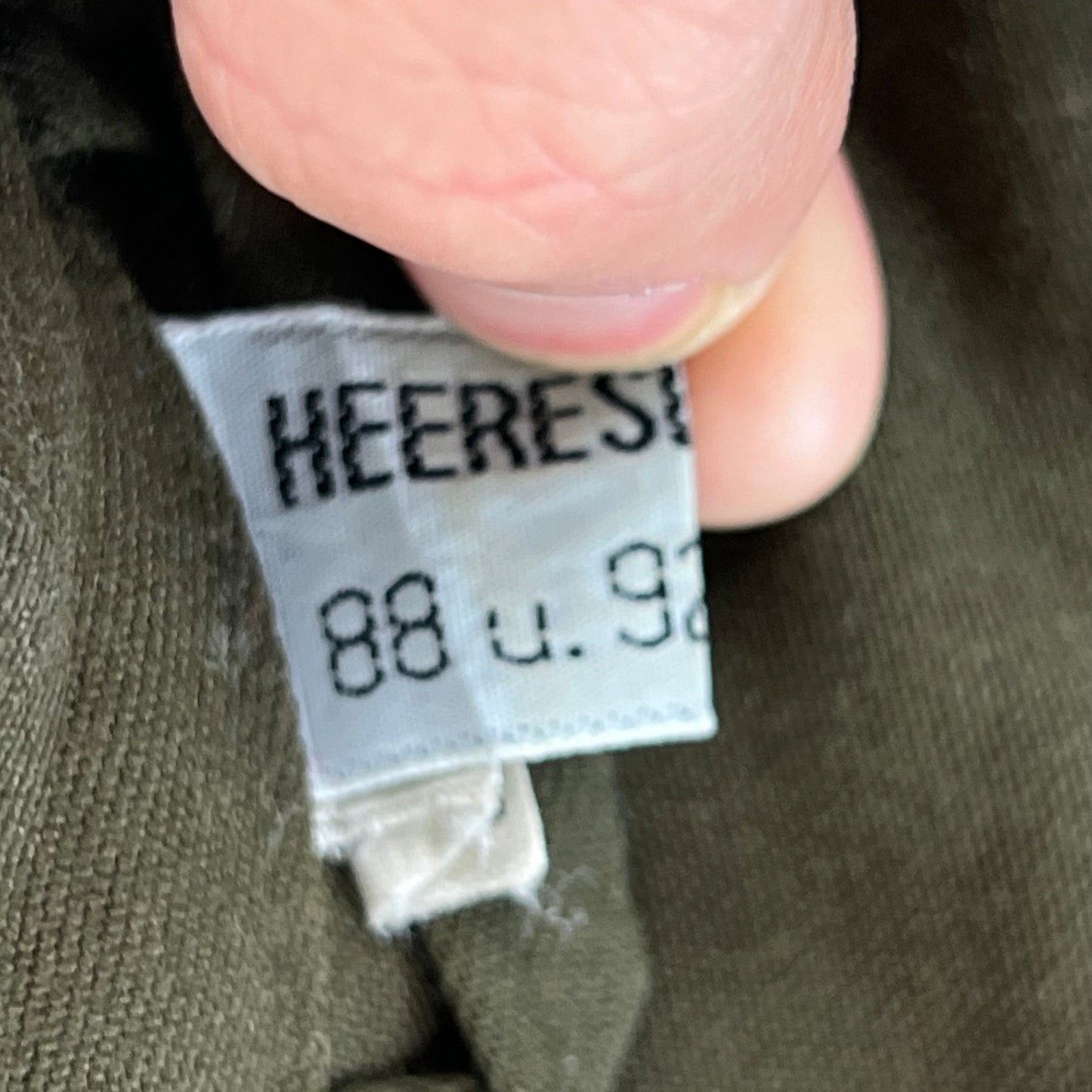Austrian Army Olive Drab Long Sleeve Field Shirt - Small 88-92 III/IV