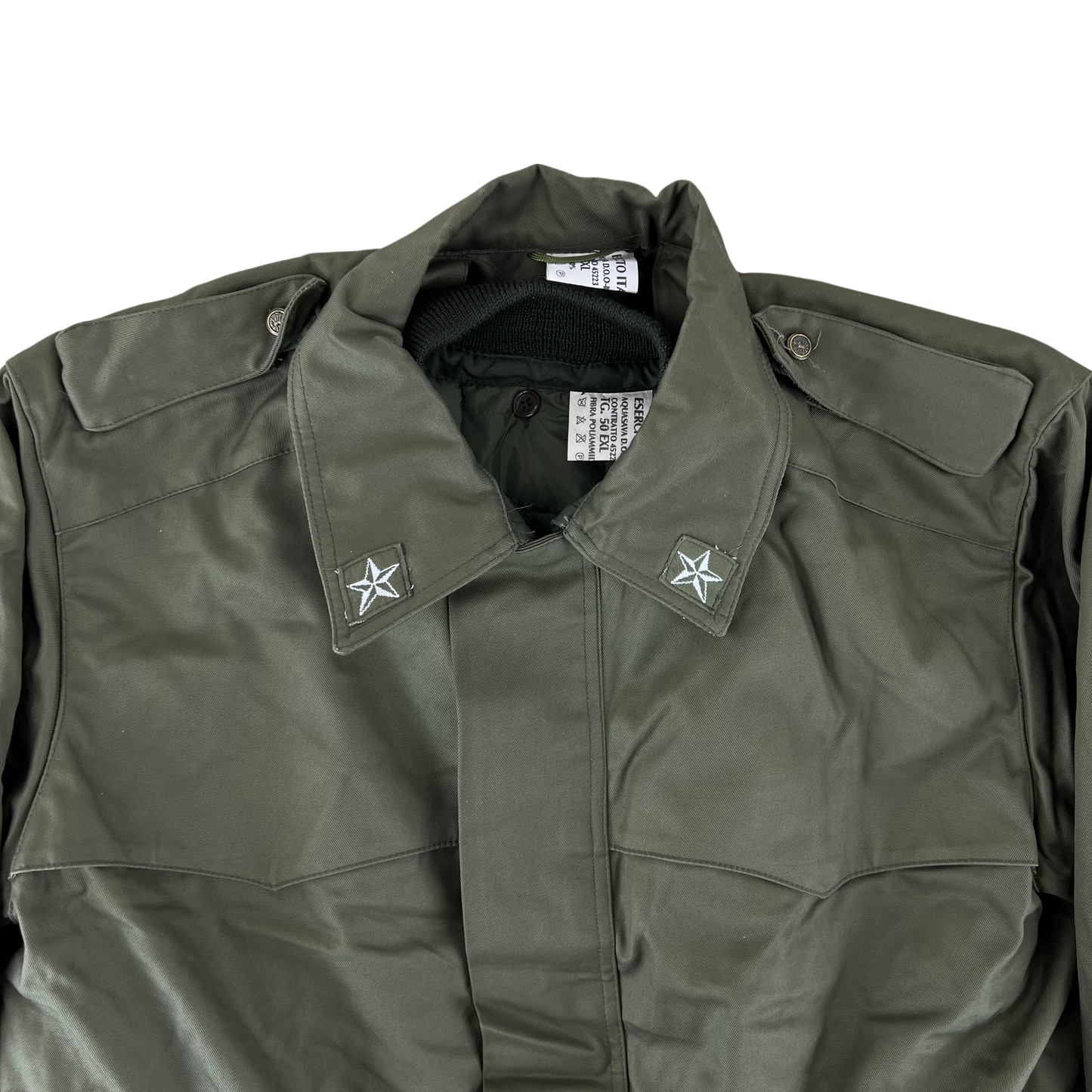 Italian Army Roma 75 Olive Green Drab Parka w/ Winter Liner - Large