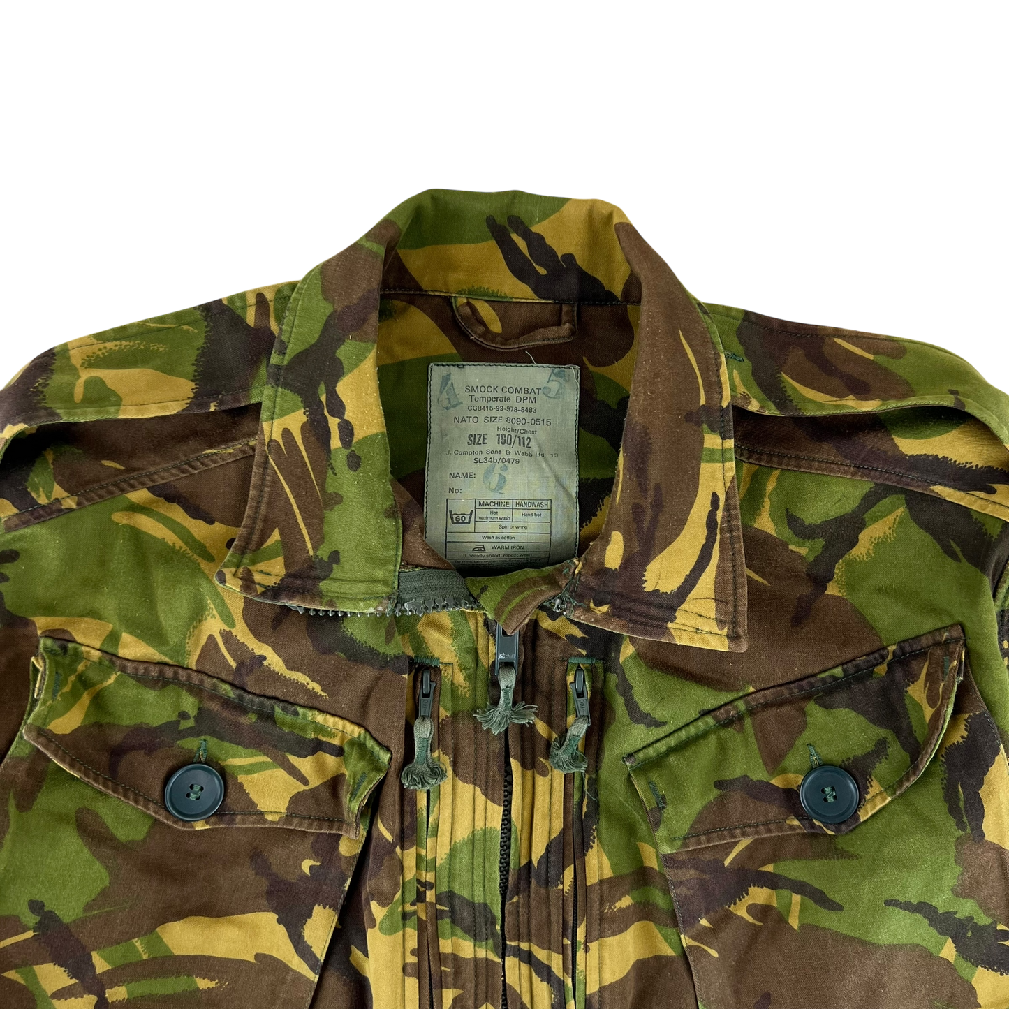 British Army 84 Pattern Woodland DPM Camo Combat Smock - Large 190/112