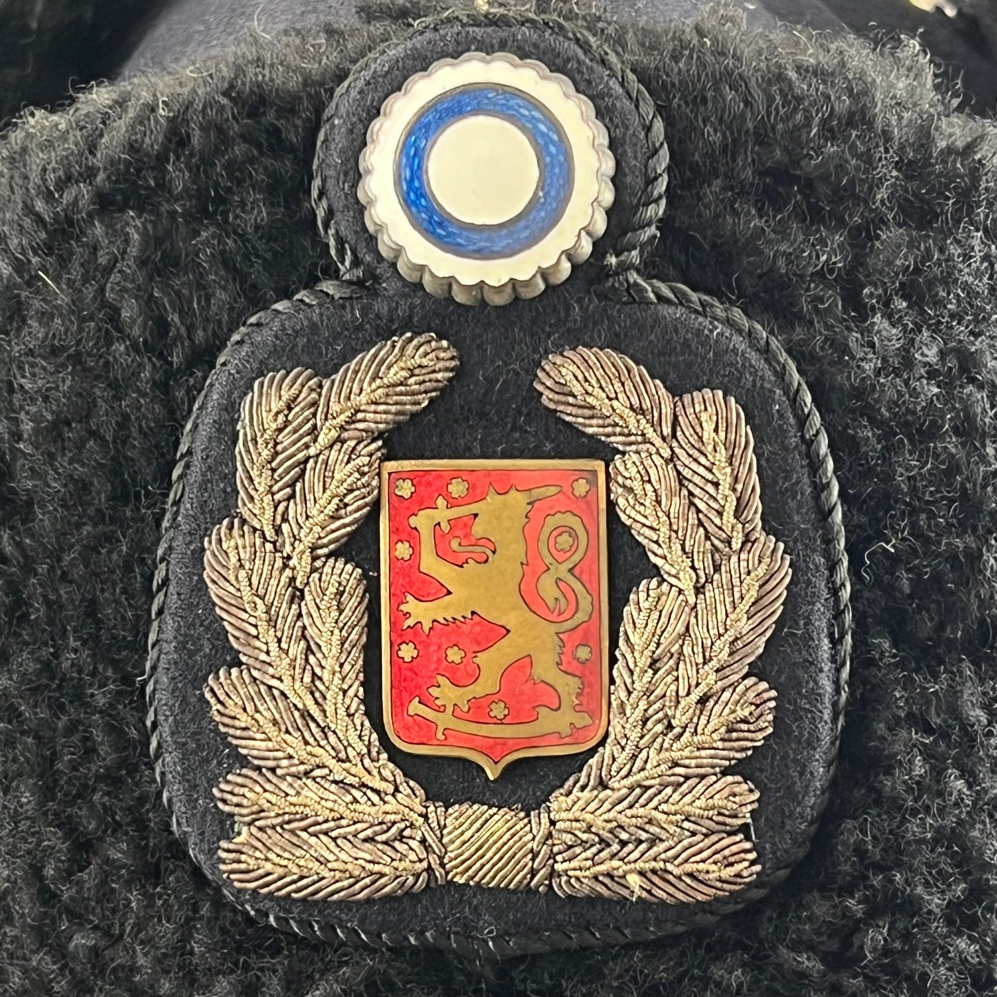 Finnish Police Faux Fur Ushanka Hat - Medium