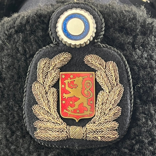Finnish Police Faux Fur Ushanka Hat - Medium