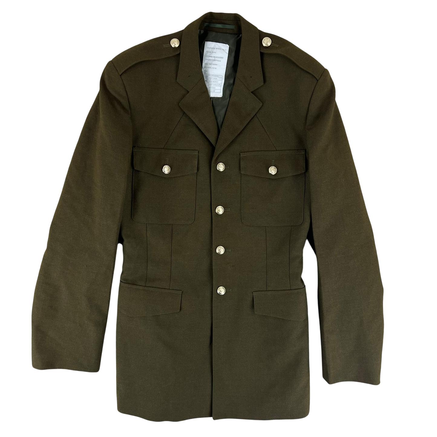 British Army Old Pattern No. 2 Khaki Green Dress Jacket - RLC - Medium
