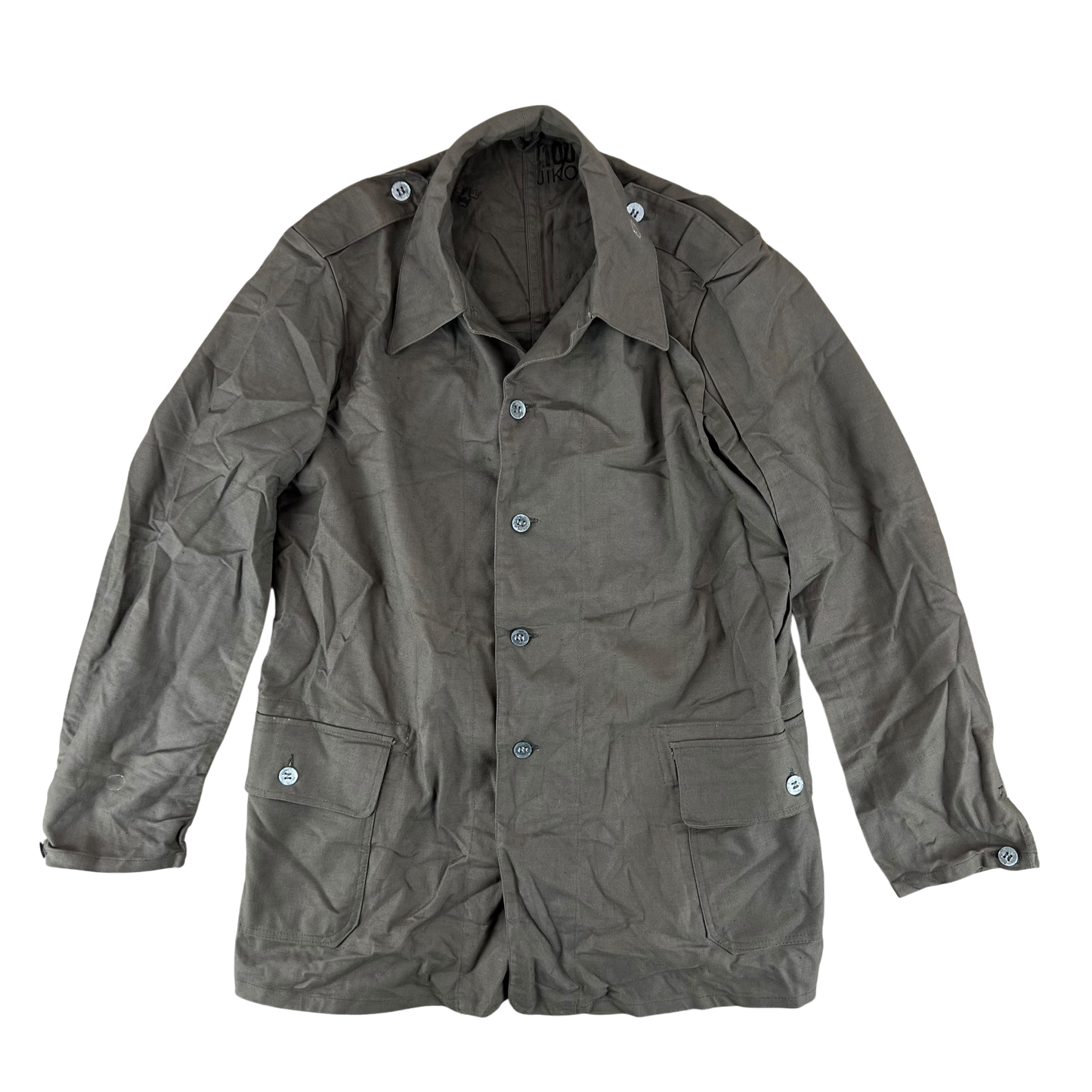 Swedish Army M40 "Grötrock" Brown Work Jacket - Medium
