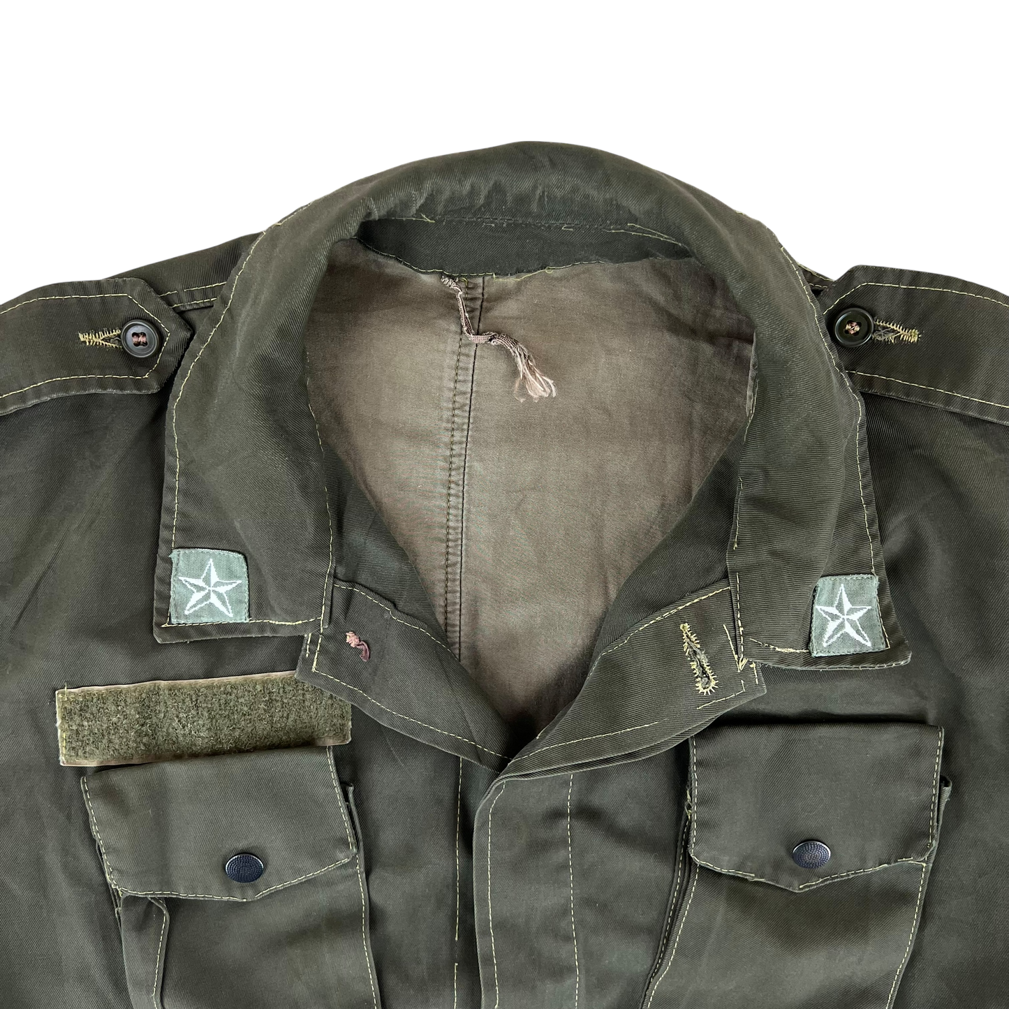 Italian Army Olive Drab Field Tailored Roma 75 Safari Jacket Shirt - Medium