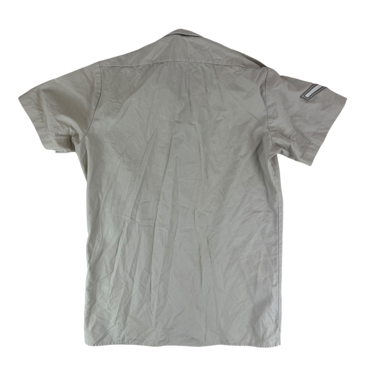 British Army Mens Fawn Shirt Short Sleeve - Medium C39