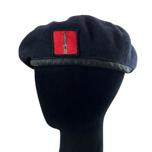 British Army Navy Beret w/ Patch - Small 56cm