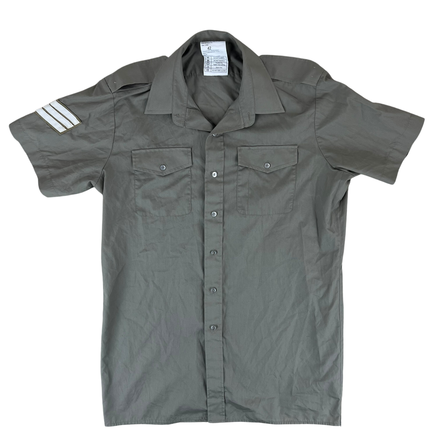 British Army Mens Stone Shirt Short Sleeve - Large C42