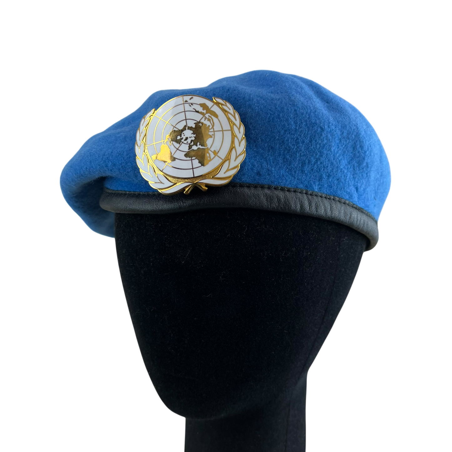 British Army UN Peacekeeper's Blue Beret w/ Badge - Small 56cm