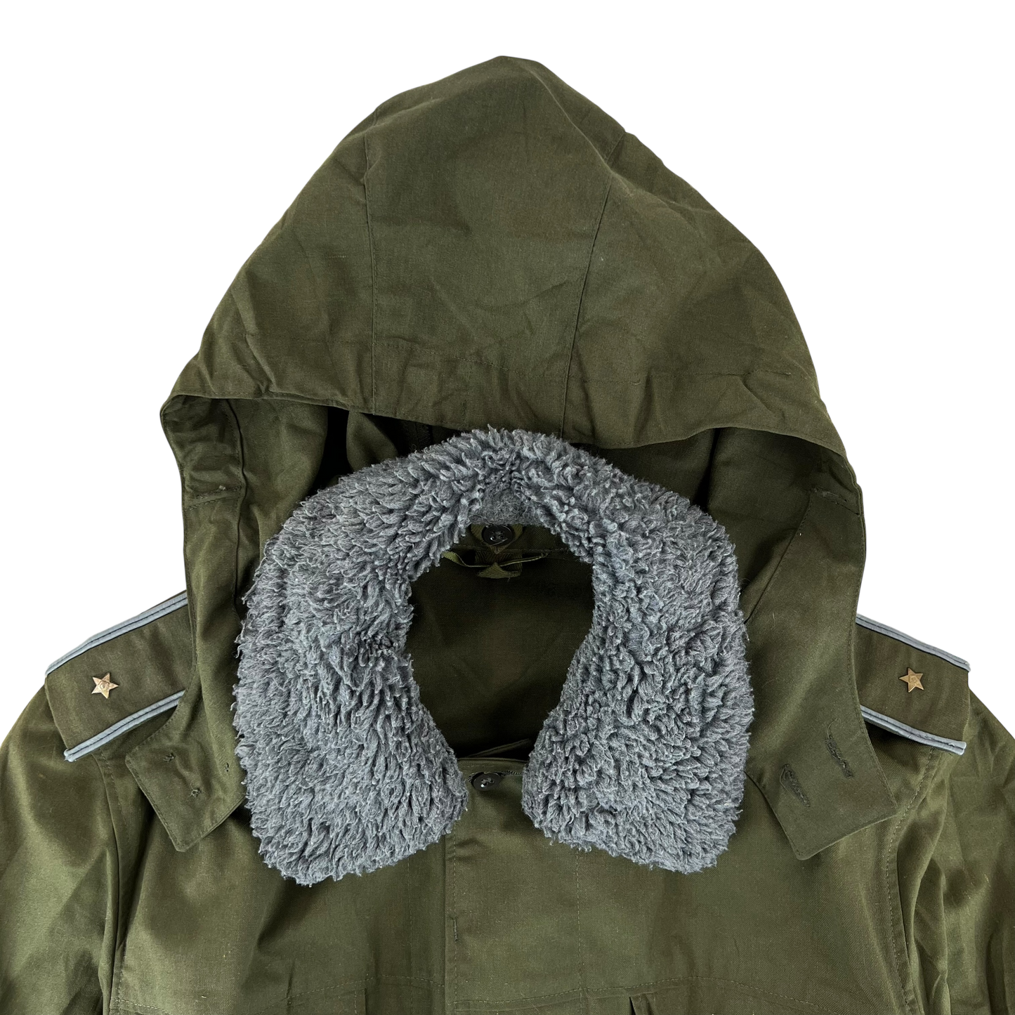 Czechoslovak Army M85 Field Parka Olive Green w/ Belt - Large