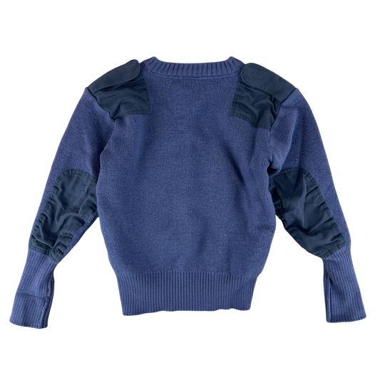 British RAF Wool V Neck Pullover Jersey Jumper - Small