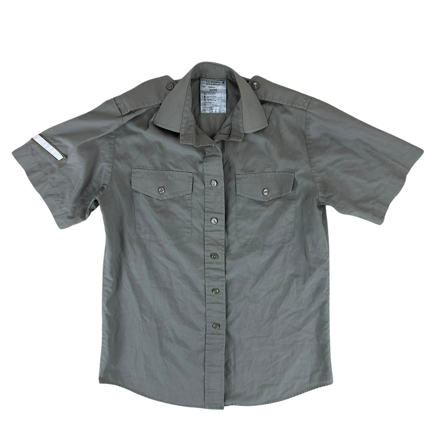 British Army Womens Stone Shirt Short Sleeve - Small C32