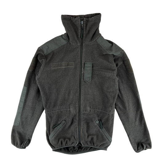 Austrian Army Olive Fleece Cardigan - Small 88-92 V/VI