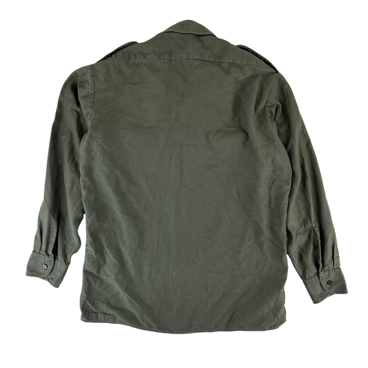 German Army Olive Green Long Sleeve Field Shirt - Large GrNr4
