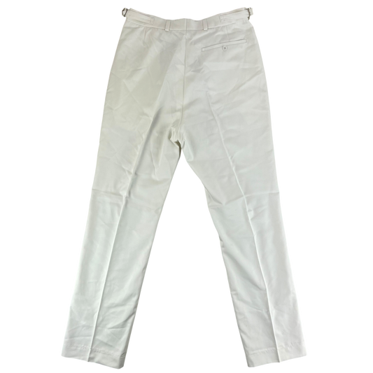 British Royal Navy Officers & Class I White Dress Trousers - W33 L33