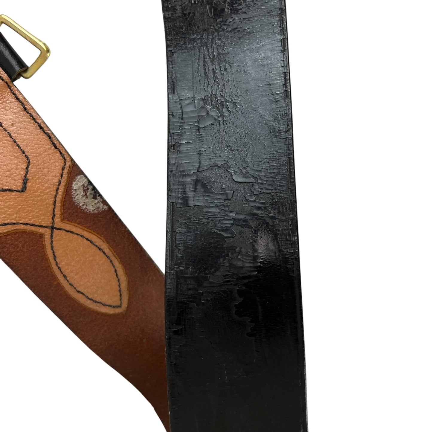 British Army Black Sam Browne's Leather Belt - Large