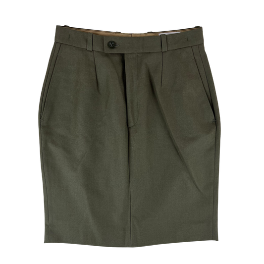 Belgian Army Khaki Brown Dress Skirt - X Small