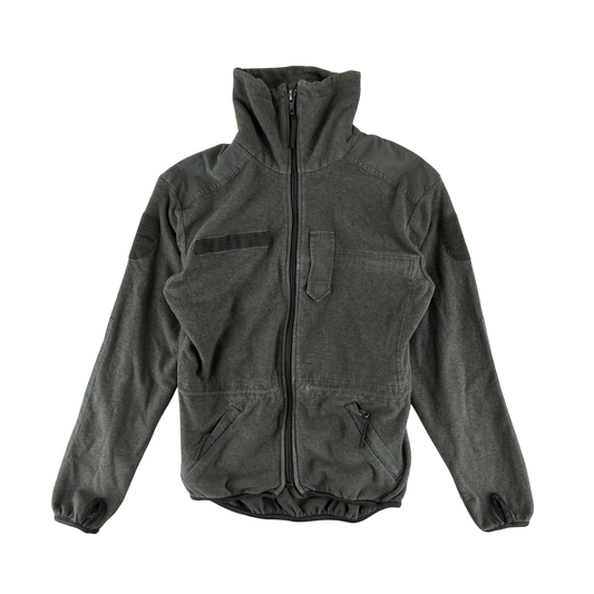 Austrian Army Olive Fleece Cardigan - Small 88-92 III/IV