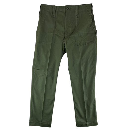 British Army Olive Green Fatigue Work Trousers - W37 L33.5