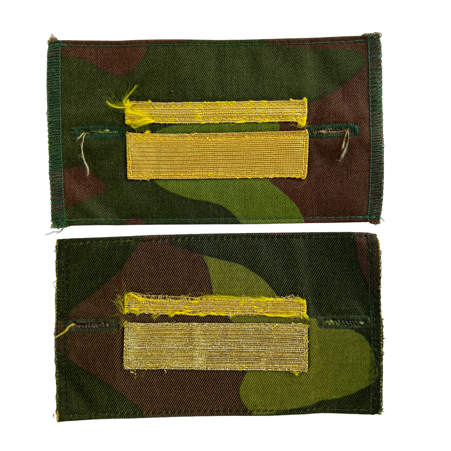 Finnish Army M91 Camo Pair of Lieutenant Rank Cuff Tabs