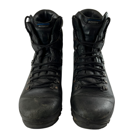 British Army Altberg Defender Black Combat Boots - Size 9M