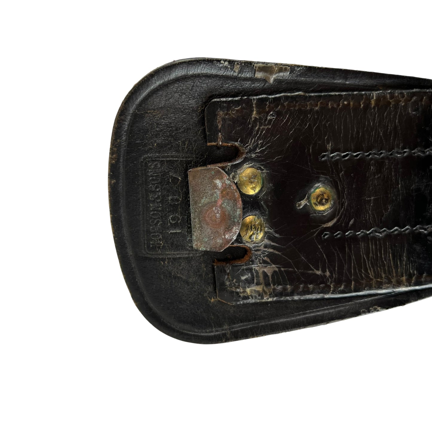 British Army Black Sam Browne's Leather Belt - Large