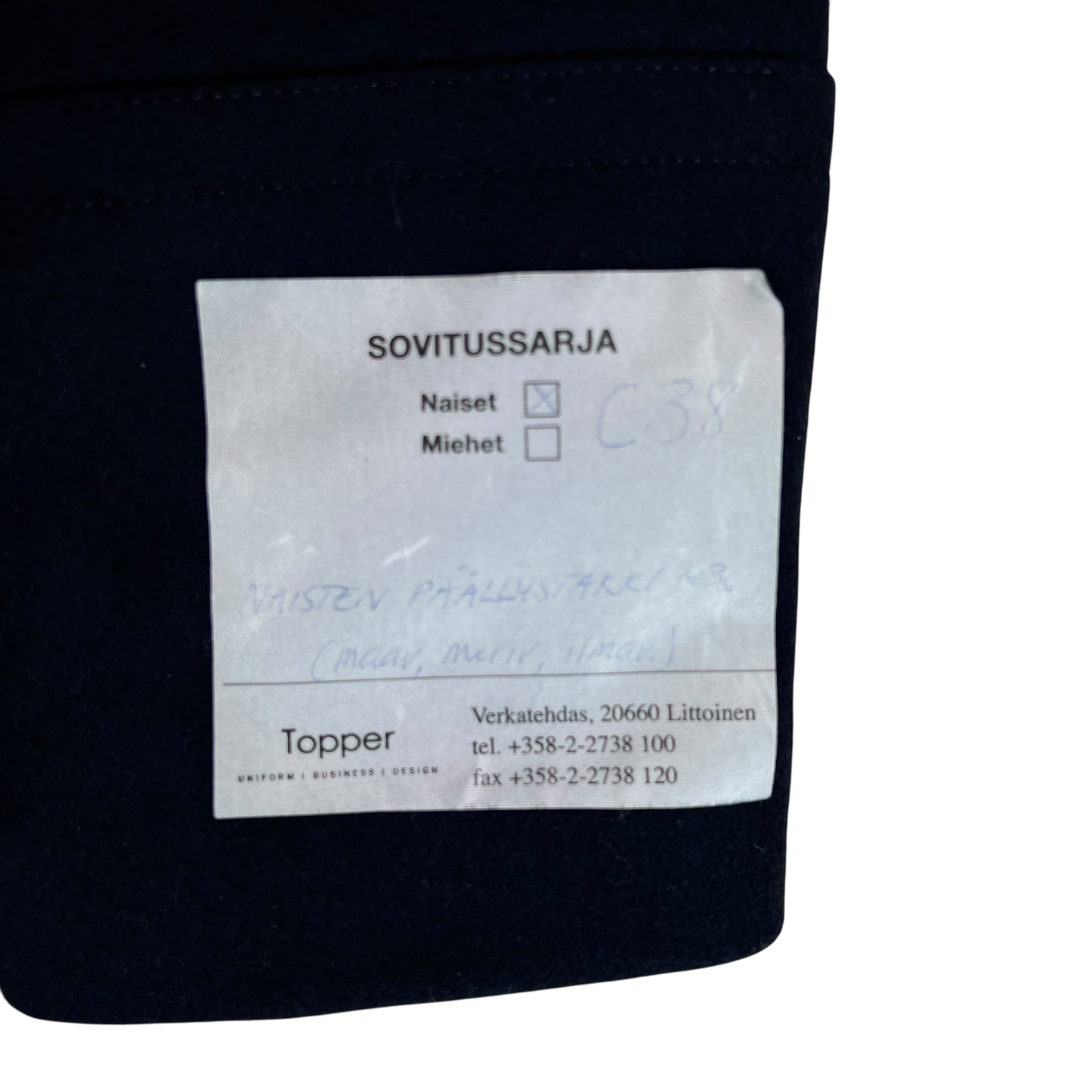 Finnish Navy Wool Blend Greatcoat - Medium
