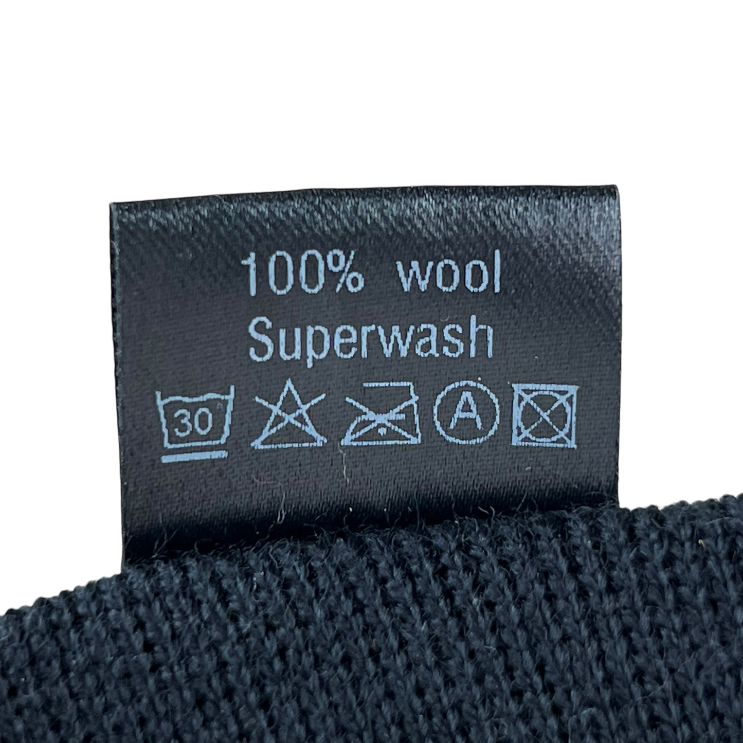 Dutch Army Navy Black Wool Scarf